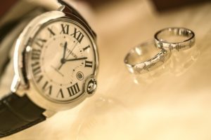 結婚指輪と時計