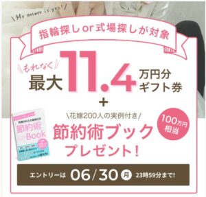 ウエディングニュースのキャンペーン6月